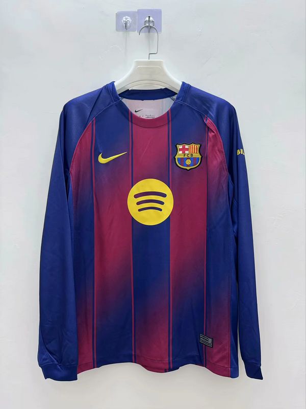 Barcelona Home Long Sleeve Fan Jersey
