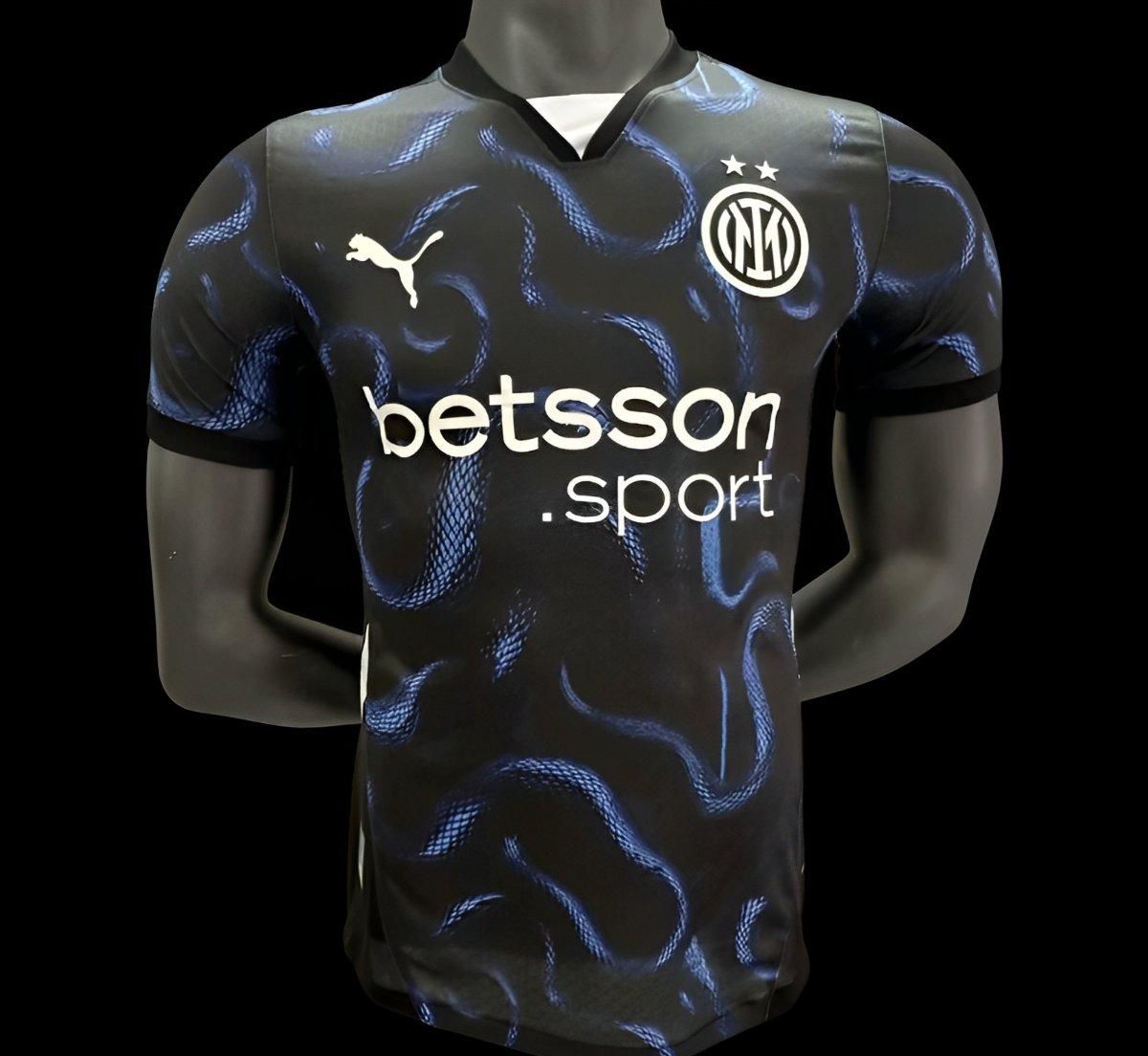 Inter Milan Black and Blue Snake Special Vapor Jersey Inter Milan Black and Blue Snake Special Vapor Jersey