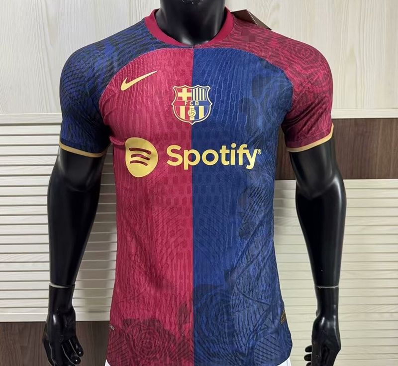 Barcelona Blue and Red Roses Special Vapor Jersey