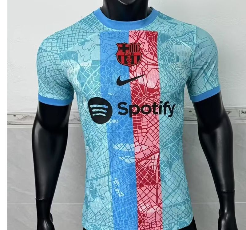 Barcelona Blue and Red 2 Stripe Special Vapor Jersey
