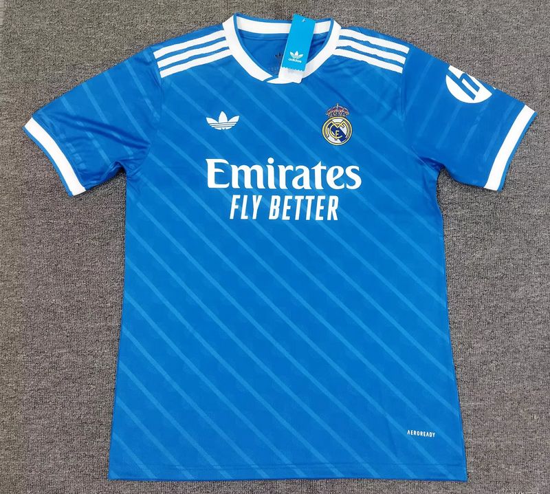 Real Madrid Blue Stripes Special Fan Jersey