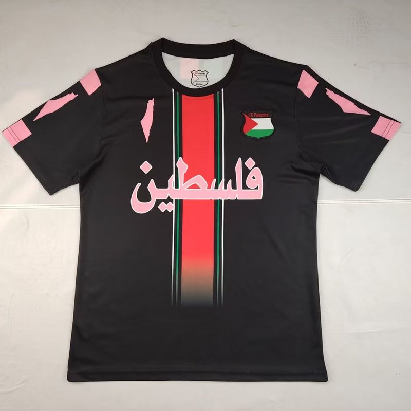 Palestine Black, Red and Pink Stadium Jersey Palestine Black, Red and Pink Stadium Jersey