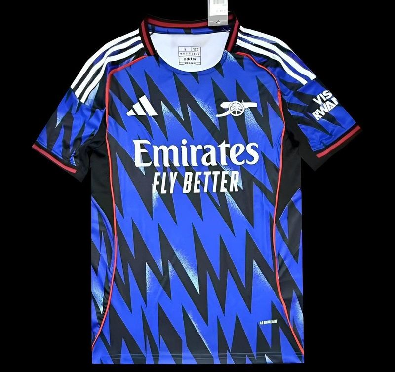 Arsenal Blue and Black Zigzag Special Fan Jersey