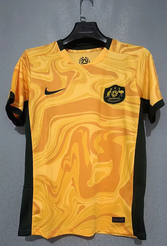  Australia Mustard Yellow Special Stadium Jersey