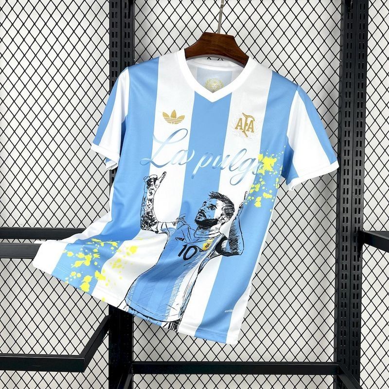 Argentina Messi 50th Special Stadium Jersey Argentina Messi 50th Special Stadium Jersey