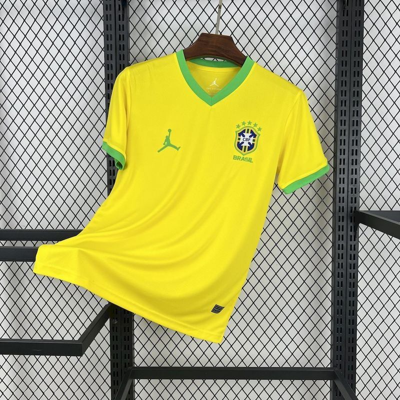 Brazil Yellow Jordan Special Stadium Jersey