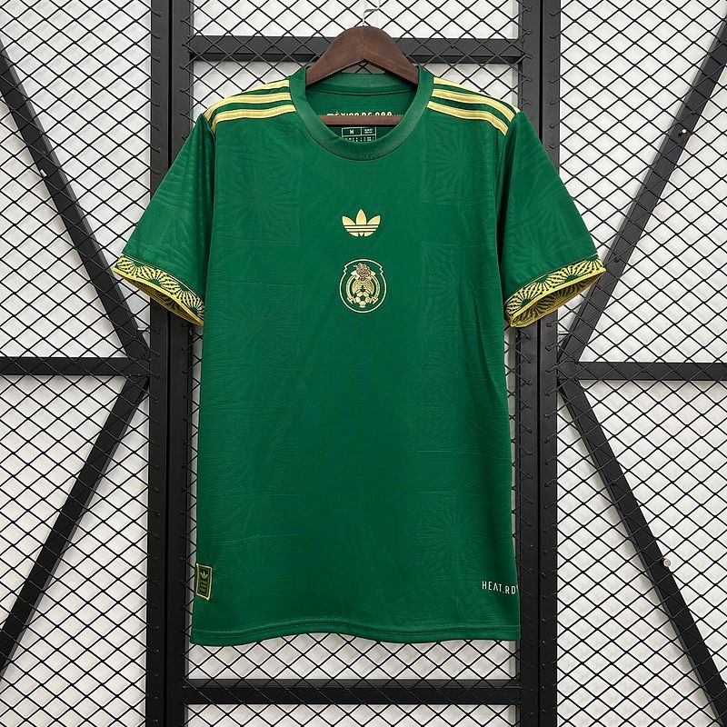 Mexico Green and Gold Cup Special Stadium Jersey