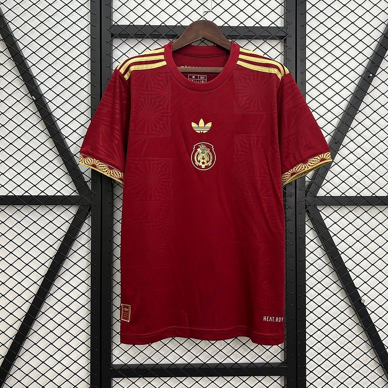 Mexico Maroon and Gold Cup Special Stadium Jersey Mexico Maroon and Gold Cup Special Stadium Jersey