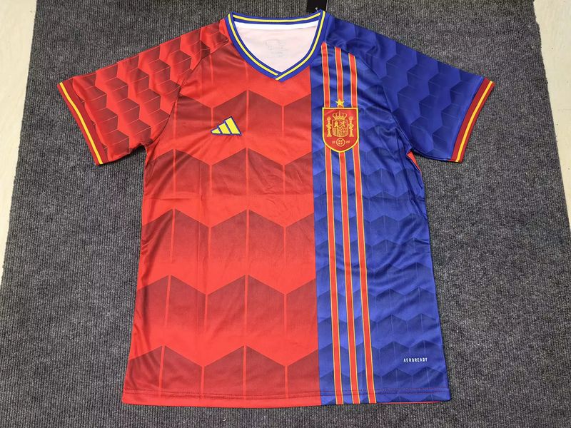 Spain Red and Blue Special Stadium Jersey Spain Red and Blue Special Stadium Jersey