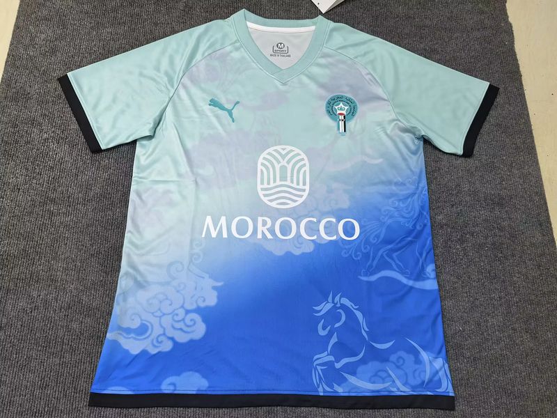 Morocco Blue Two Tone Special Stadium Jersey Morocco Blue Two Tone Special Stadium Jersey