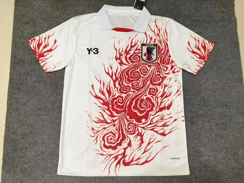 Japan White and Red Y3 Roses Special Stadium Jersey
