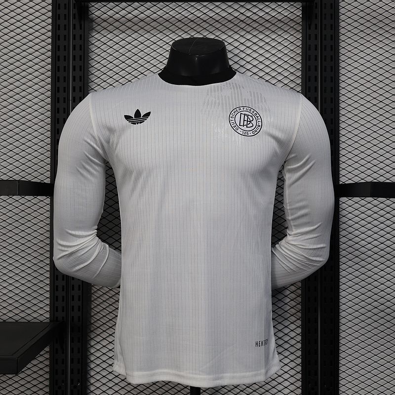 Germany White Long Sleeve Player Jersey