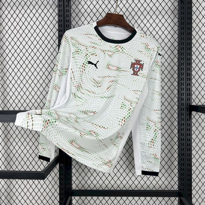 Portugal Away Long Sleeve Fan Jersey