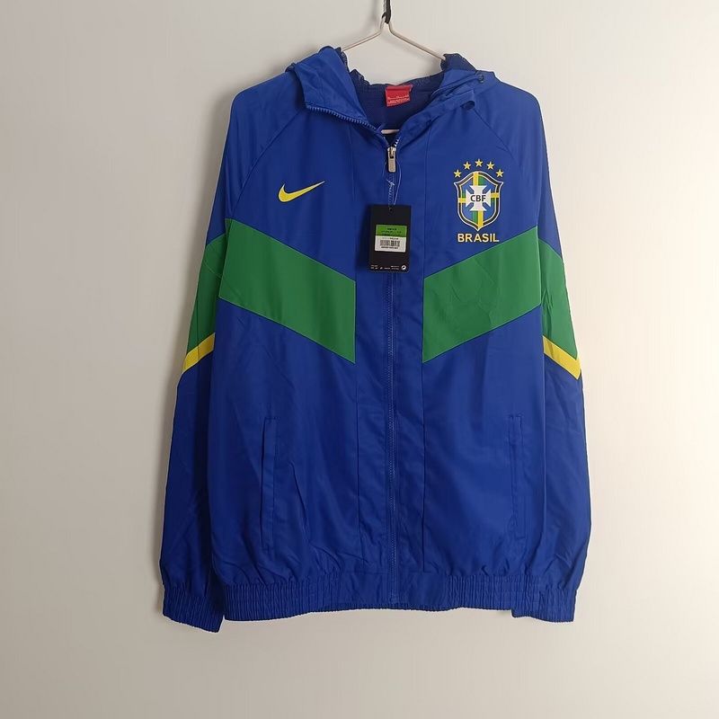 Brazil Royal Blue and Green Windbreaker Brazil Royal Blue and Green Windbreaker
