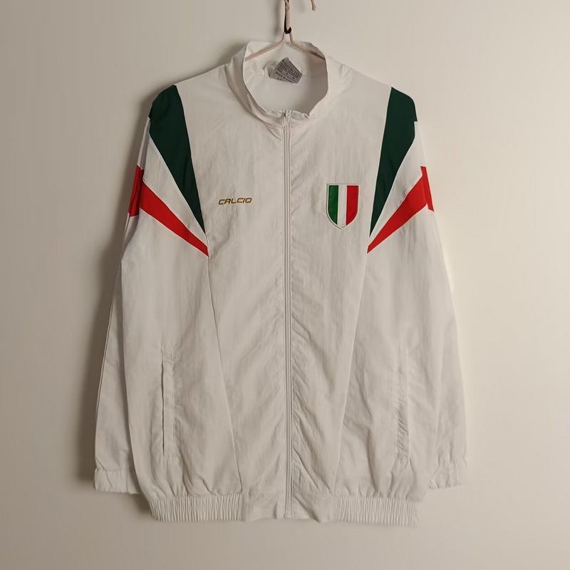Italy White Windbreaker