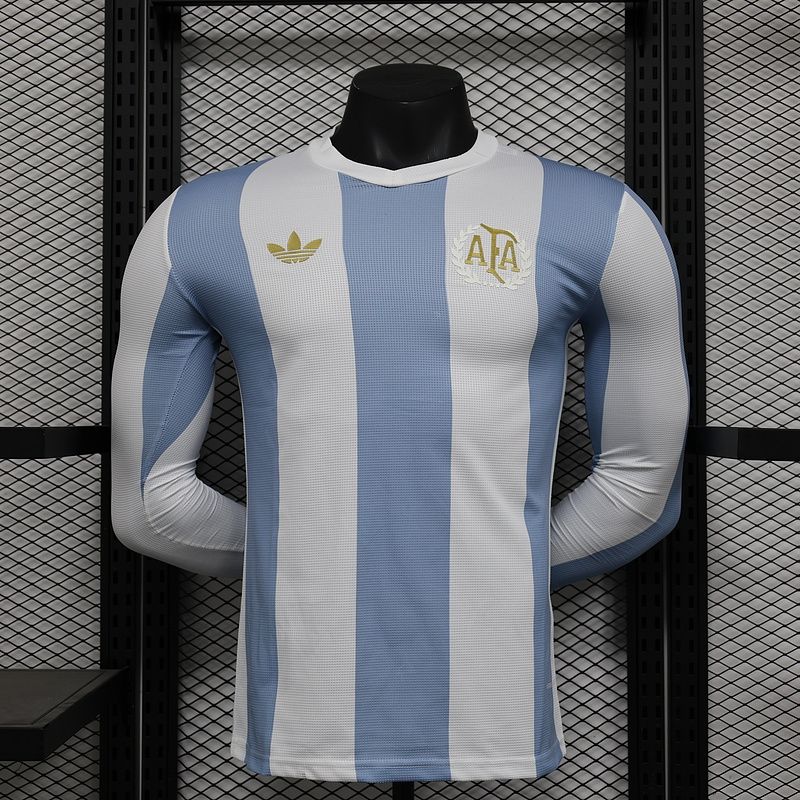Argentina 50th Special Long Sleeve Player Jersey Argentina 50th Special Long Sleeve Player Jersey