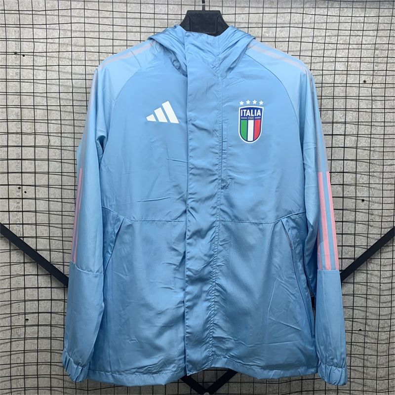 Italy Blue and Pink Windbreaker