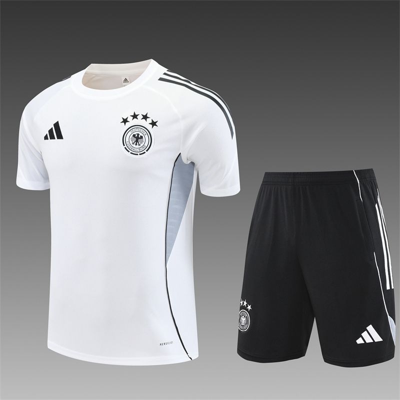 Germany White and Black Short Sleeve Training Set Germany White and Black Short Sleeve Training Set