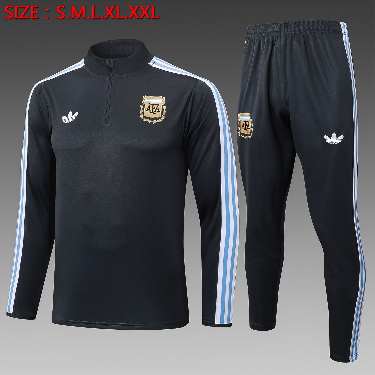 Argentina Navy and Powder Blue Long Sleeve Training Set
