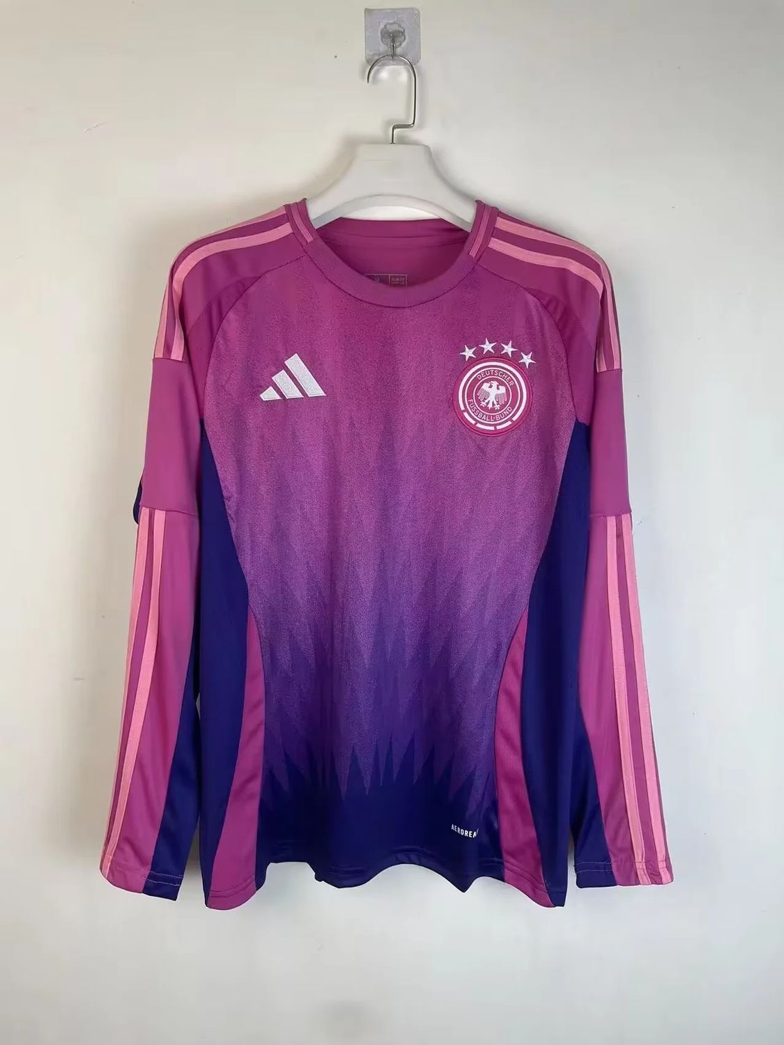 Germany Away Long Sleeve Fan Jersey Germany Away Long Sleeve Fan Jersey