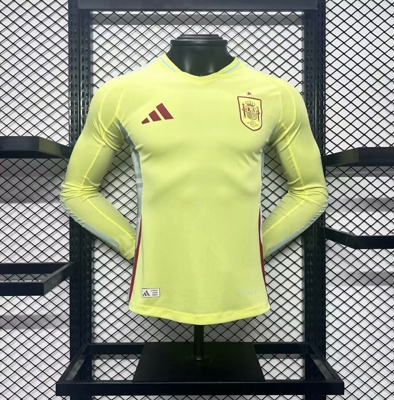 Spain Away Long Sleeve Player Jersey
