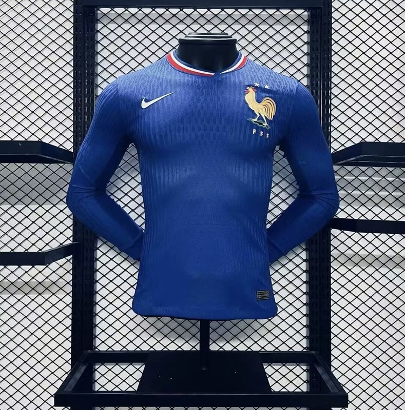 France Home Long Sleeve Player Jersey