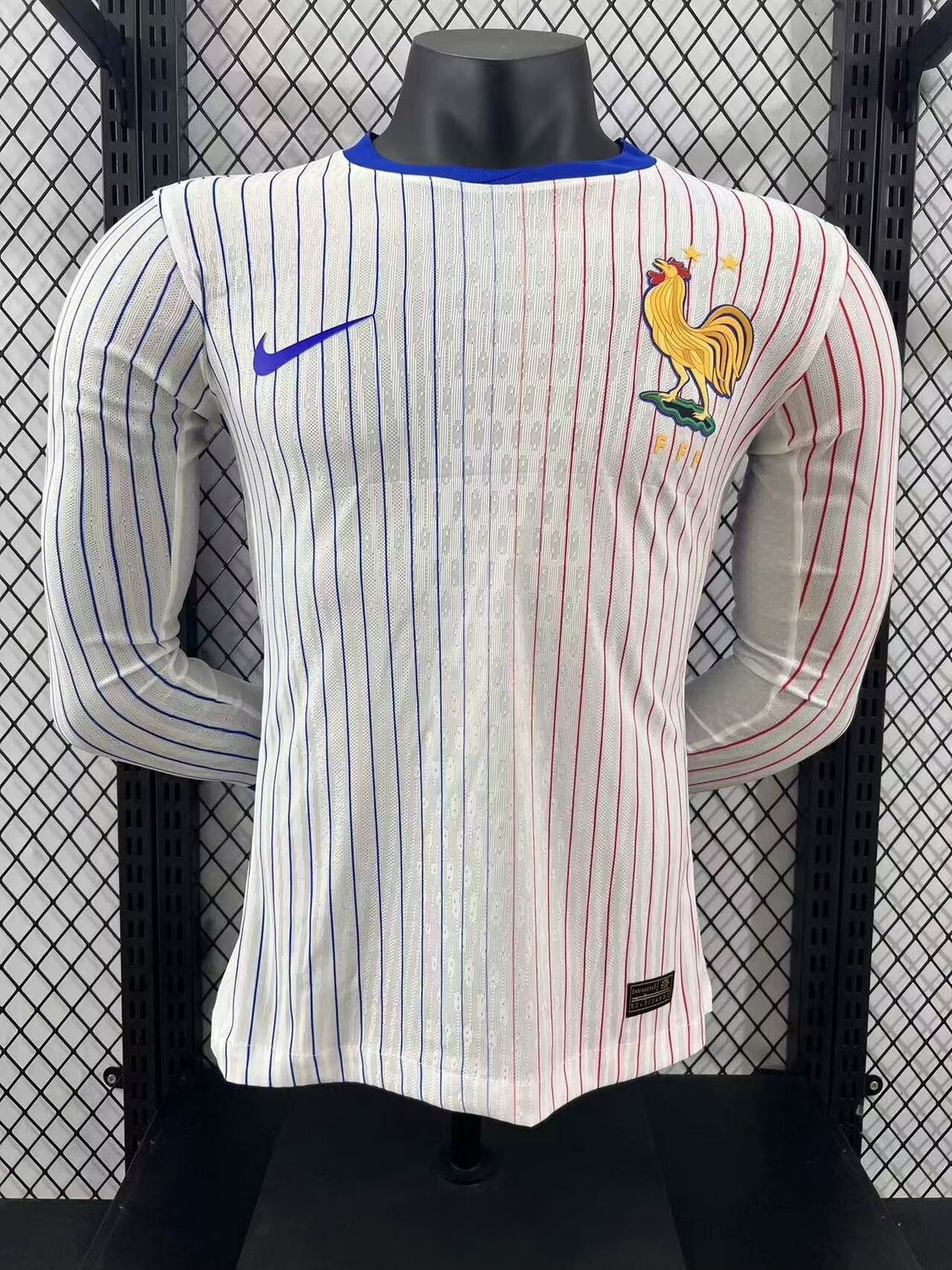 France Away Long Sleeve Player Jersey France Away Long Sleeve Player Jersey