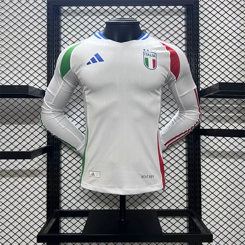 Italy Away Long Sleeve Player Jersey Italy Away Long Sleeve Player Jersey