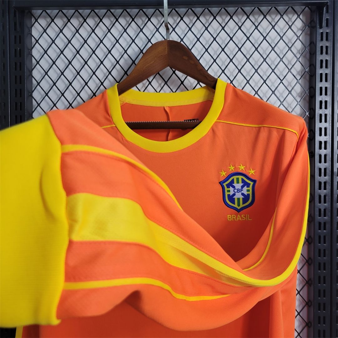 Brazil Long Sleeve Orange Goalkeeper 1998 Brazil Long Sleeve Orange Goalkeeper 1998