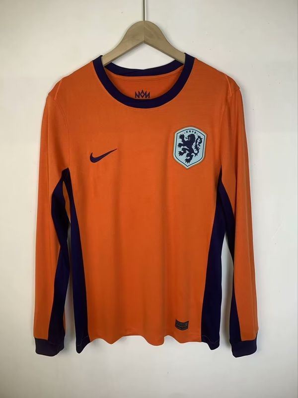 Netherlands Home Long Sleeve Fan Jersey