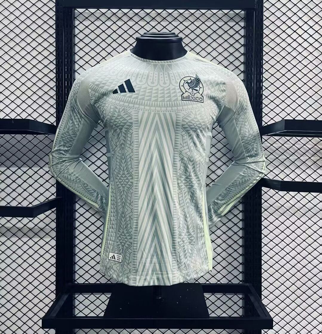 Mexico Away Long Sleeve Player Jersey Mexico Away Long Sleeve Player Jersey