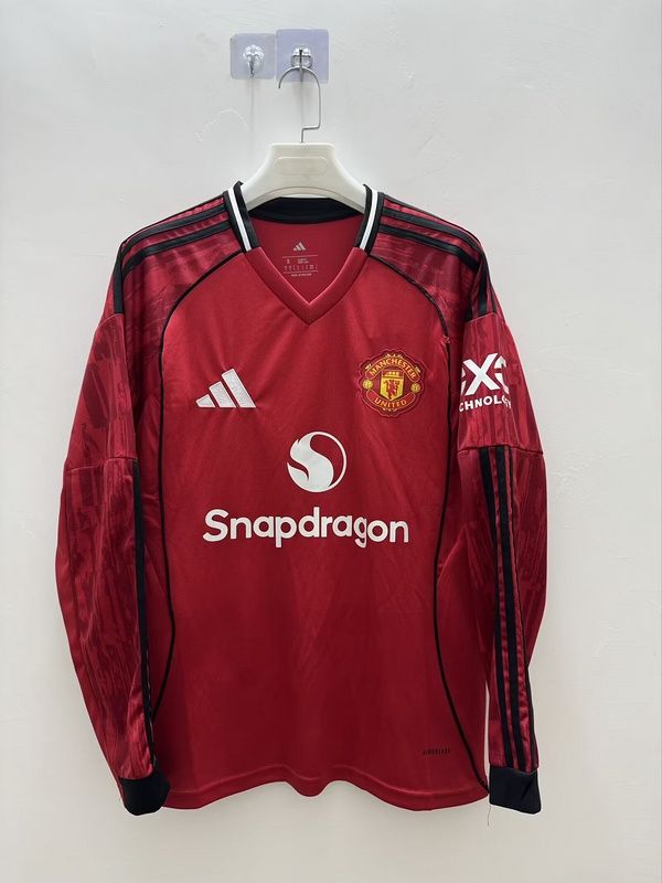 Man United Home Long Sleeve Fan Jersey