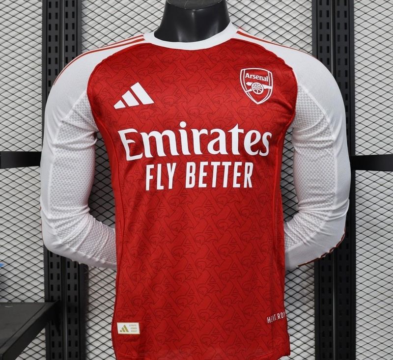 Arsenal Home Long Sleeve Player Jersey