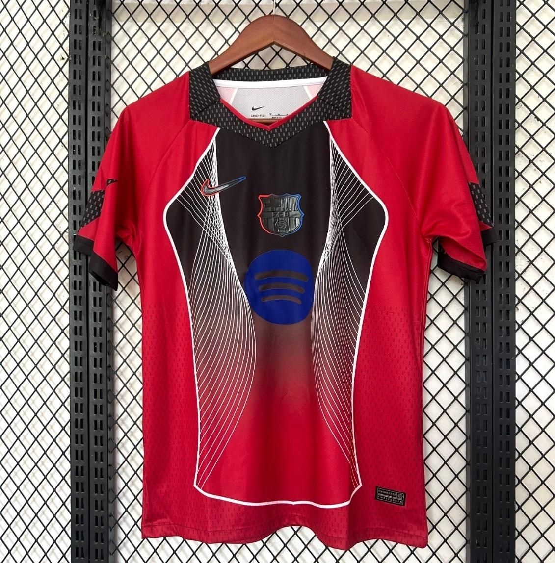 Barcelona Red, Black and Blue Special Fan Jersey Barcelona Red, Black and Blue Special Fan Jersey