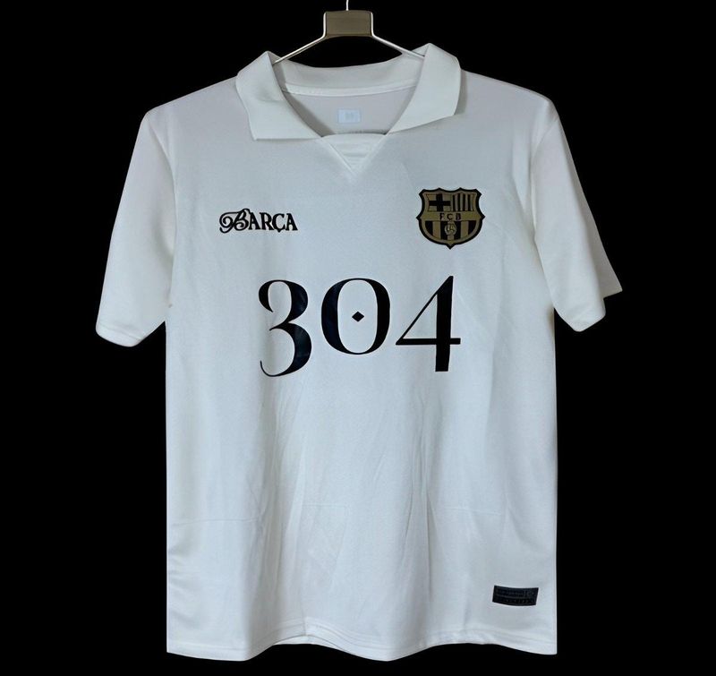 Barcelona White 304 Special Fan Jersey