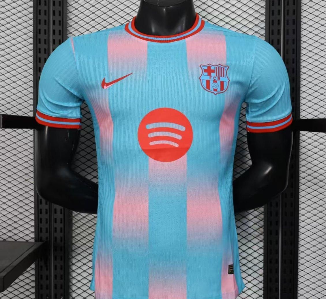 Barcelona Blue, Pink and Red Special Vapor Jersey Barcelona Blue, Pink and Red Special Vapor Jersey