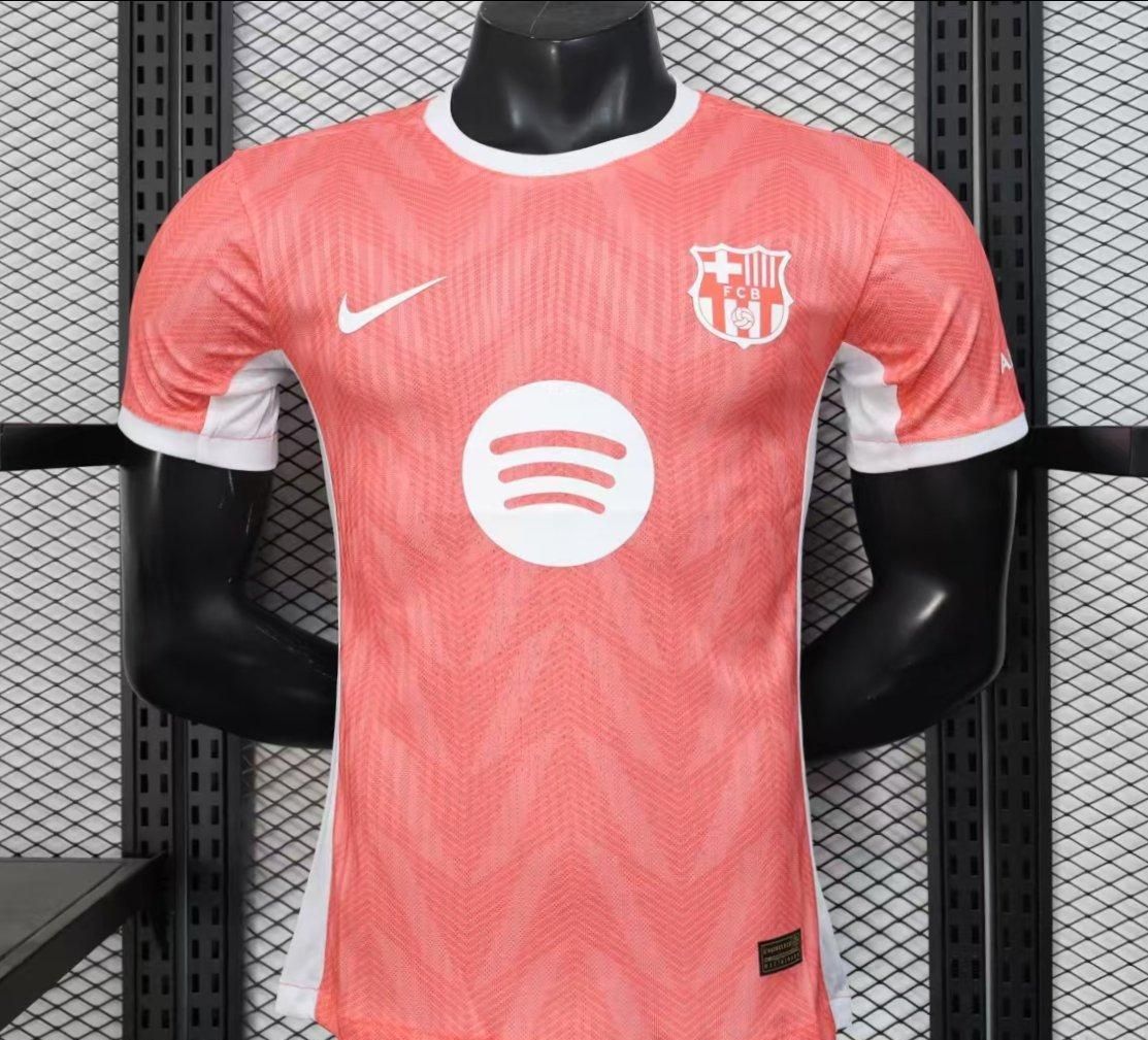 Barcelona Guava and White Special Vapor Jersey Barcelona Guava and White Special Vapor Jersey