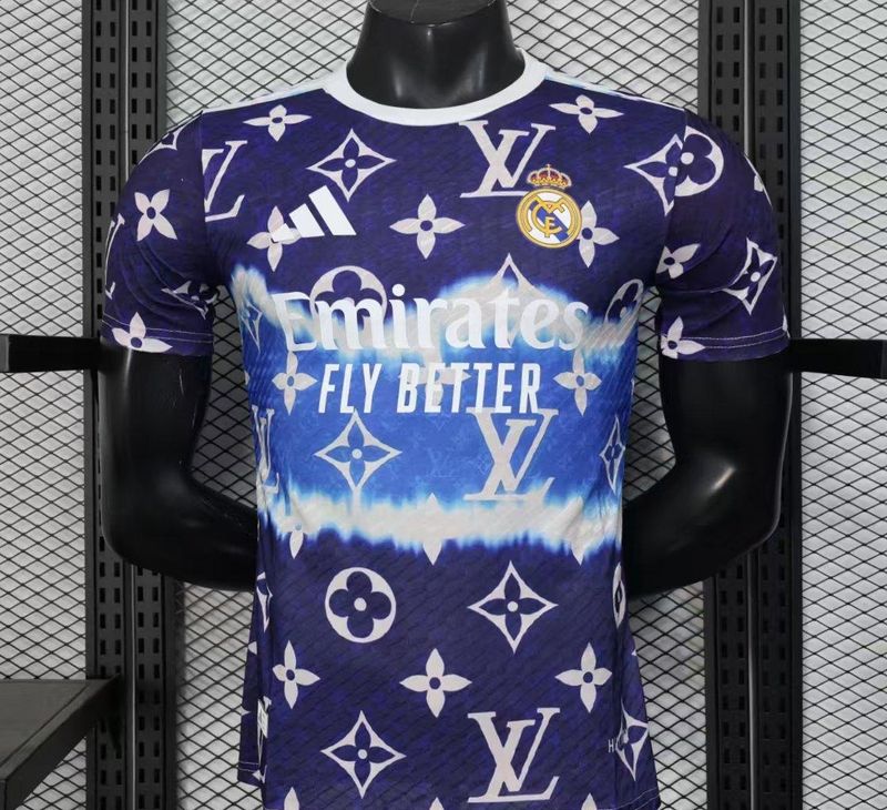 Real Madrid Navy and Blue LV Special Vapor Jersey
