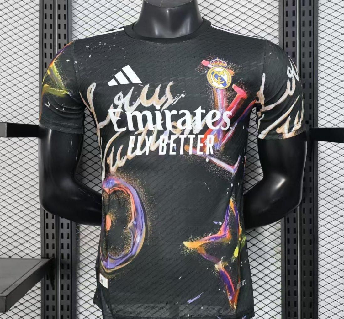 Real Madrid Black Multiverse LV Special Vapor Jersey Real Madrid Black Multiverse LV Special Vapor Jersey