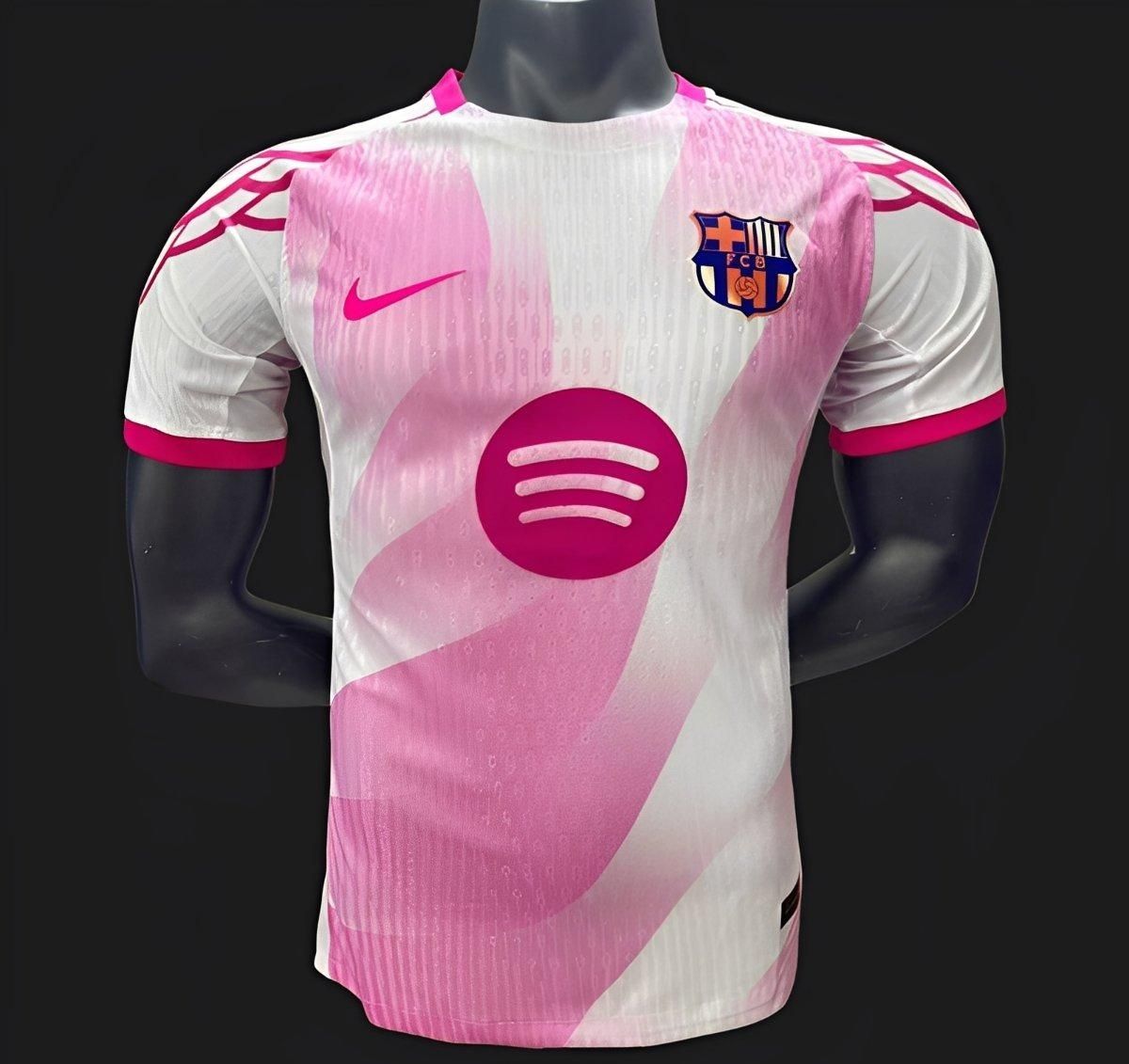 Barcelona Pink and White Special Vapor Jersey Barcelona Pink and White Special Vapor Jersey