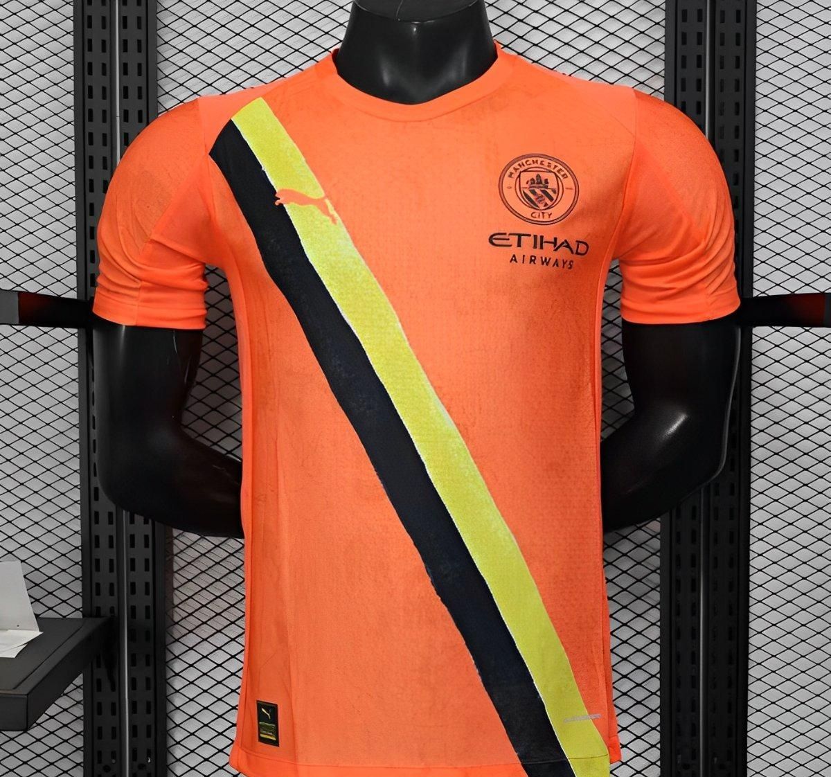Manchester City Superkidz Orange, Yellow and Black Special Vapor Jersey Manchester City Superkidz Orange, Yellow and Black Special Vapor Jersey