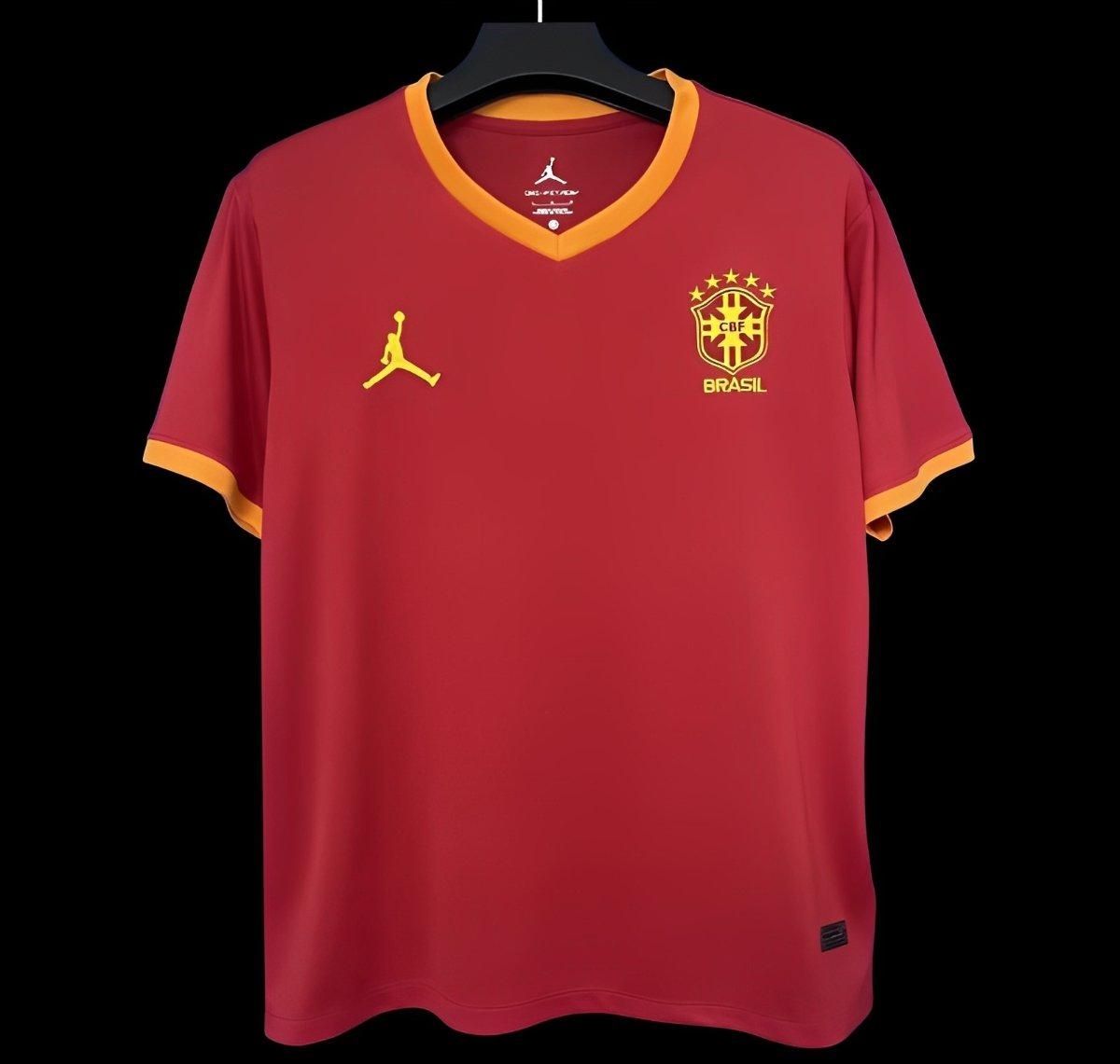 Brazil Red Jordan Special Stadium Jersey Brazil Red Jordan Special Stadium Jersey