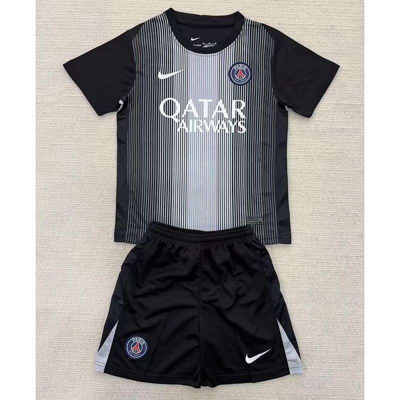 PSG Kids Black and Grey Special Kit  PSG Kids Black and Grey Special Kit