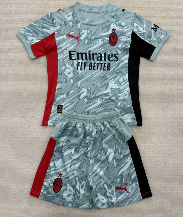 AC Milan Kids Grey Blue and Red Special Kit