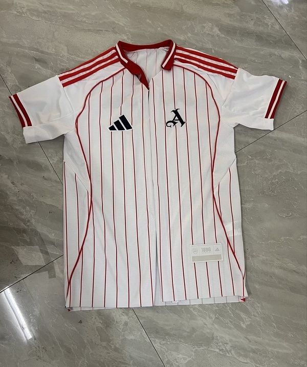 Arsenal Baseball White and Red Special Fan Jersey