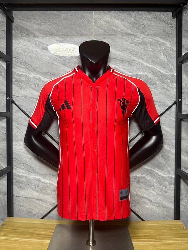 Man United Baseball Red and Black Special Vapor Jersey