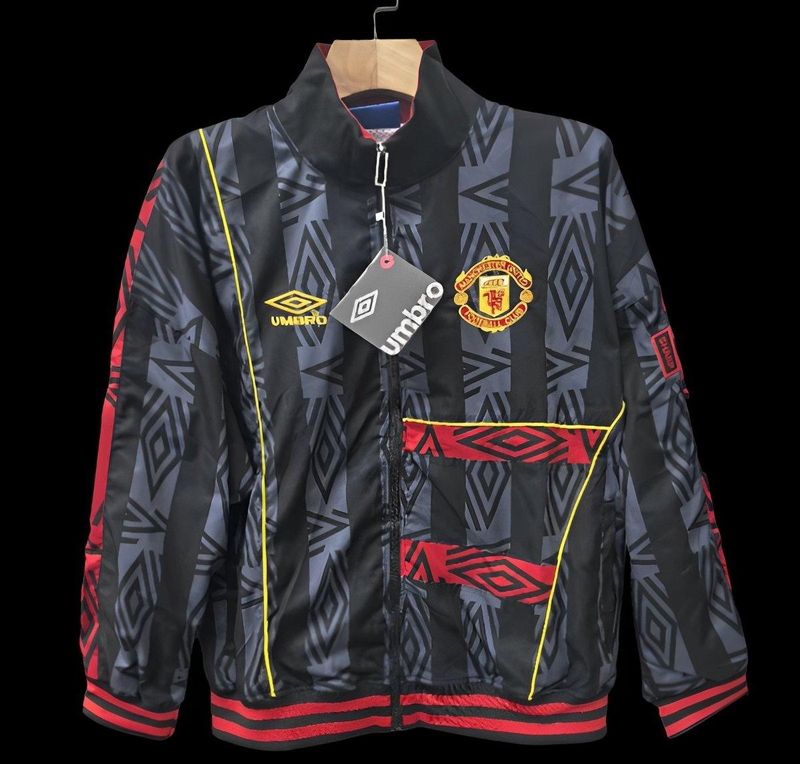 Man United Black and Red Windbreaker 