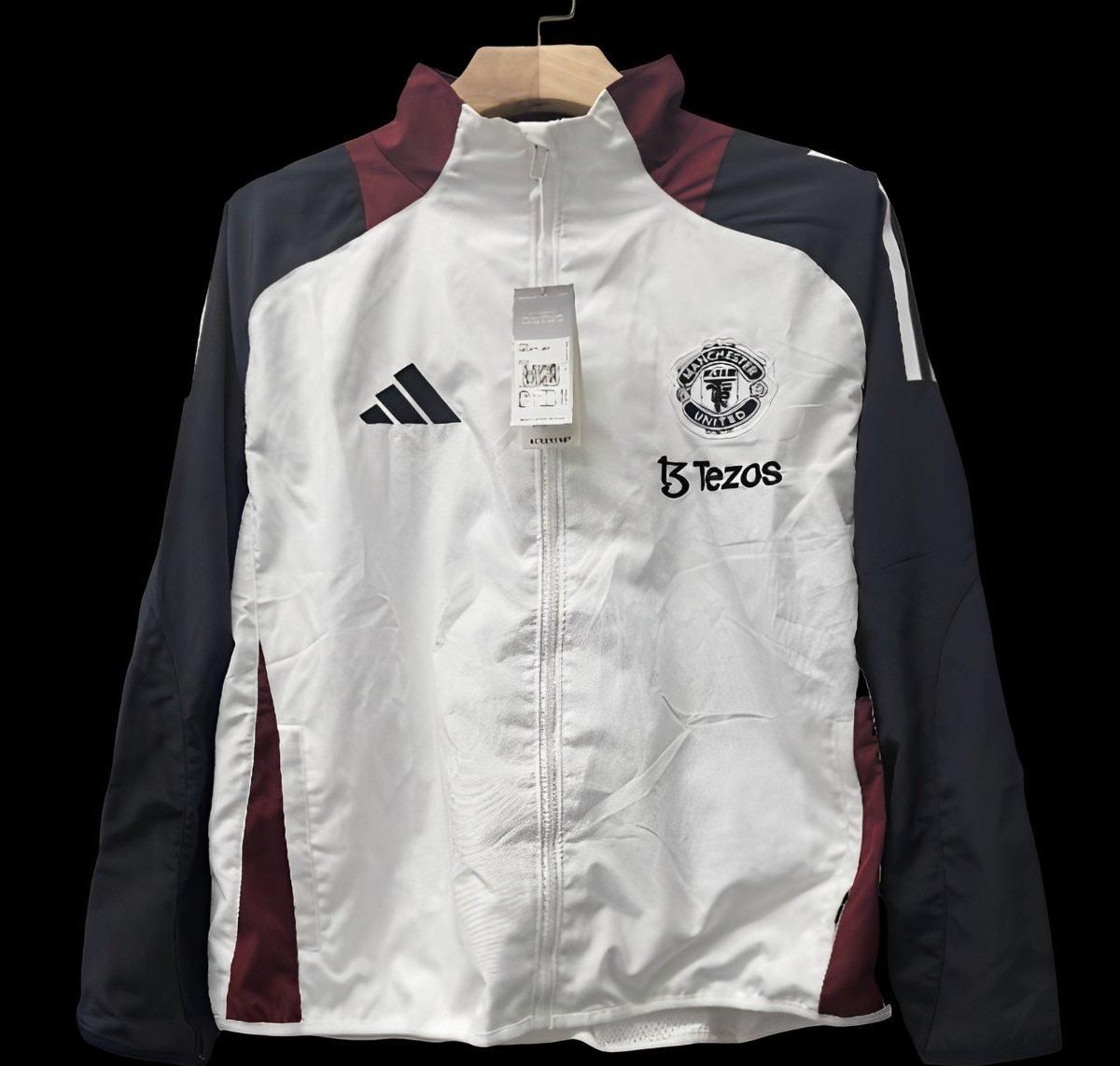 Man United Black, White and Maroon Windbreaker  Man United Black, White and Maroon Windbreaker
