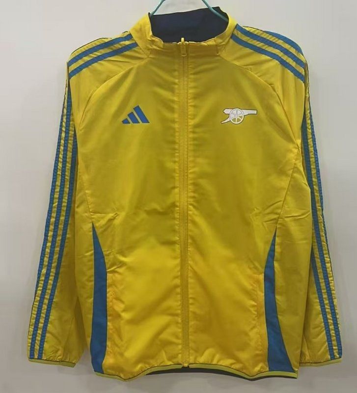 Arsenal Navy and Yellow Reversible Windbreaker 