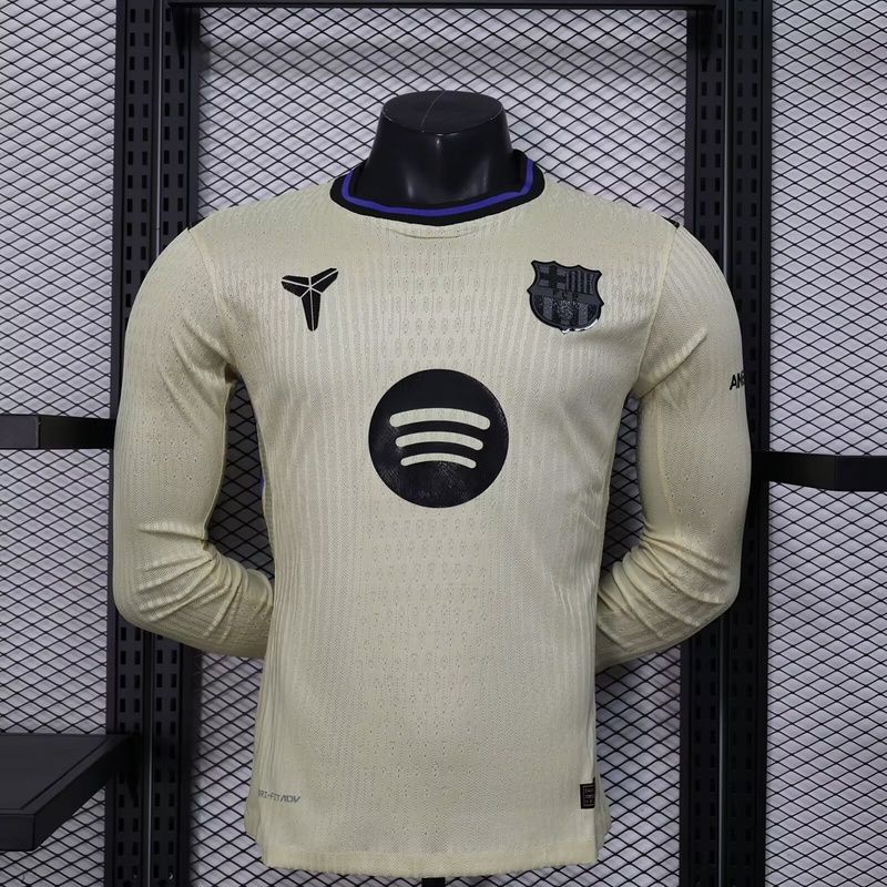 Barcelona Away Long Sleeve Player Jersey